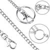 4pcs Pants Chain Multi Layer Wallet Chain Charm Jeans Chains Pocket Punk Chain Hip Hop Rock Style Chains for Women Girls