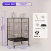 Large Bird Cage for Parrots and Mynahs Spacious Aviary for Finch Budgie Lovebird Professional Breeding Habitat Durable Bird Nest