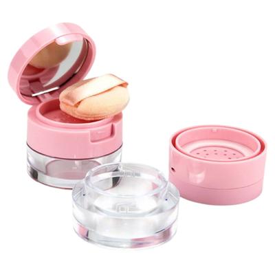 1 Stücke 3G/5G Tragbare Puderdose Leerer Behälter Für Loses Puder Mit Sieb Spiegel Kosmetische Sichter Loses Glas Reise-Make-Up-Behälter