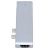 Docking Station 7 in 2 Silver Mini USB 3.1 Multiport Docking Station Hub for Macbook