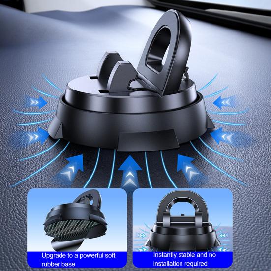 Car Phone Holder Mount 360 Degrees Rotary Adjustable Adhesive Non-slip Universal Auto Dashboard Cell Phone Mount Stand Car Interior Accessories
