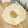 French Style Pearls Strap Straw Hat Wide Brim Women's Sun Hat Ins Folding Straw Hats  Girls