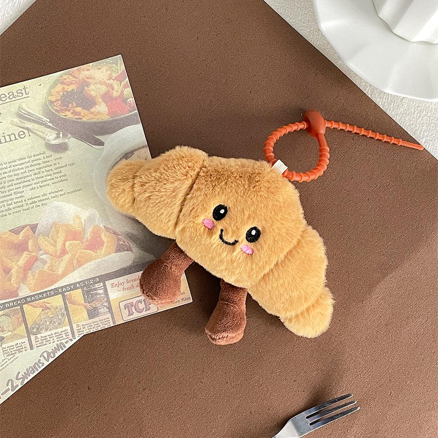 Cute Cute Baguette Plush Doll Pendant French Dessert Doll Bag Keychain Pendant Bread Doll