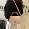 Starry Diamond Chain Texture Crossbody Bags Women Fashion Shiny Star Small Square Hand-held Shoulder Bag Lady Commuting Handbags