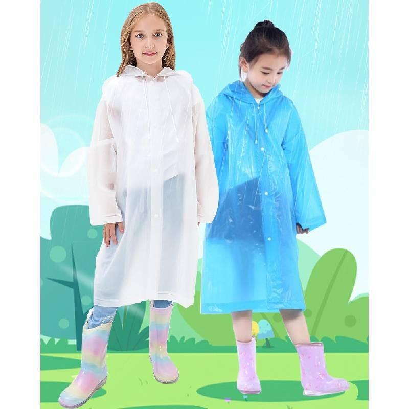 Children Eva Thick Raincoat Waterproof Outerwear For Outdoor Hiking And Travel