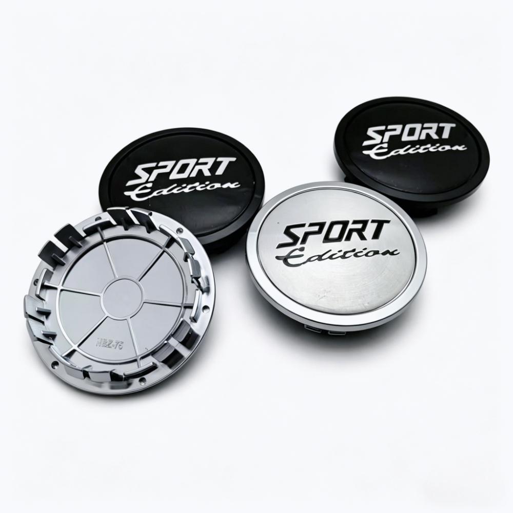 4pcs/Set 75mm / Clips 65mm Sport Edition Logo Emblem Badge Car Wheel Center Caps Wheel Hub Dust Cover Rim Hubcap Car Accessories