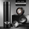Stainless Steel Car Emblem Thermos Coffee Cup For MINI One Cooper JCW Countryman Clubman Cabrio Paceman Coupe Roadster Clubvan eee2