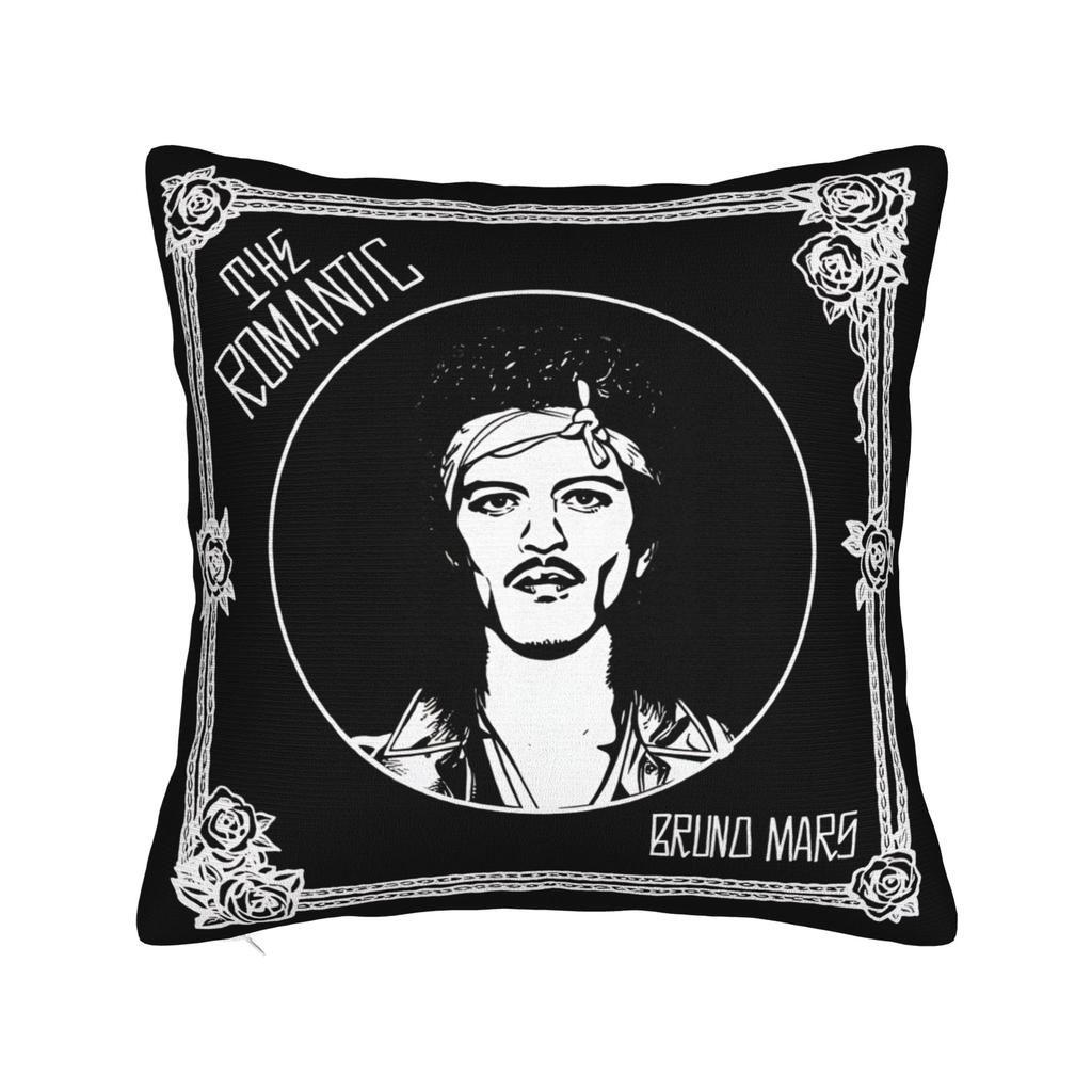 Dekorace na postel Bruno Mars The Romantic Tour 2026 Povlak na polštář Merch Potah na polštář se zipem Více velikostí