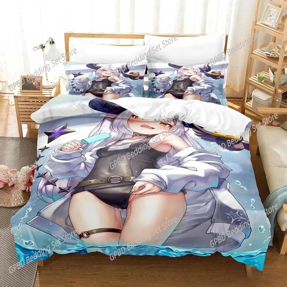 Anime Kawaii Girl La+Darknesss 3D NEW Duvet Cover Pillowcase Bedding Set Adult Boy Girl Bedroom Decoration Single Double Large