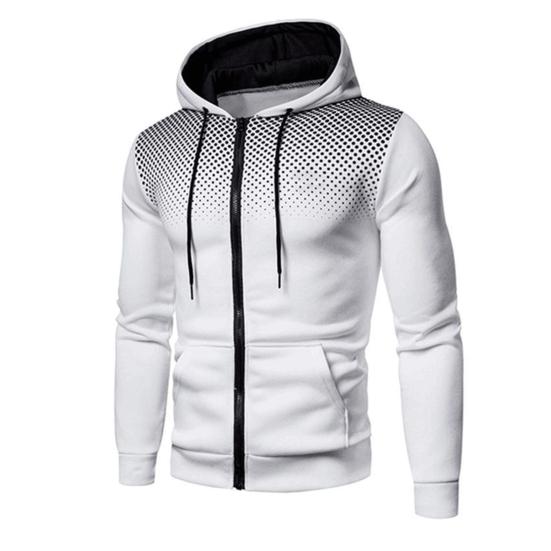 2Pcs/Set Men Sports Suit Drawstring Hooded Long Sleeve Tops Elastic Waist Trousers