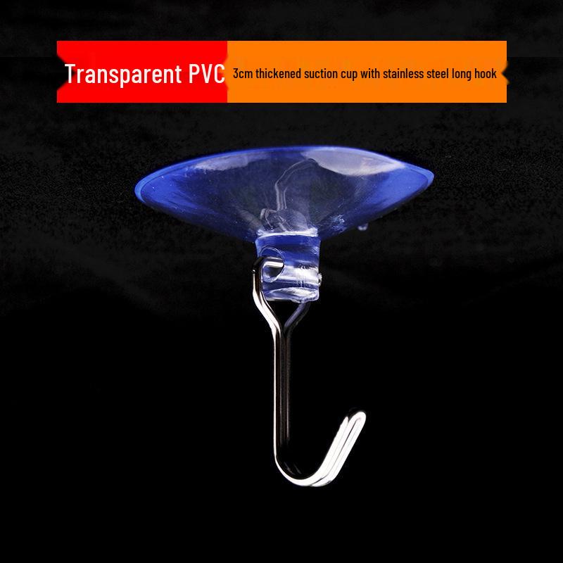 304 Stainless Steel Suction Cup Hook for Kitchen or Bathroom Wall-Mounted Storage