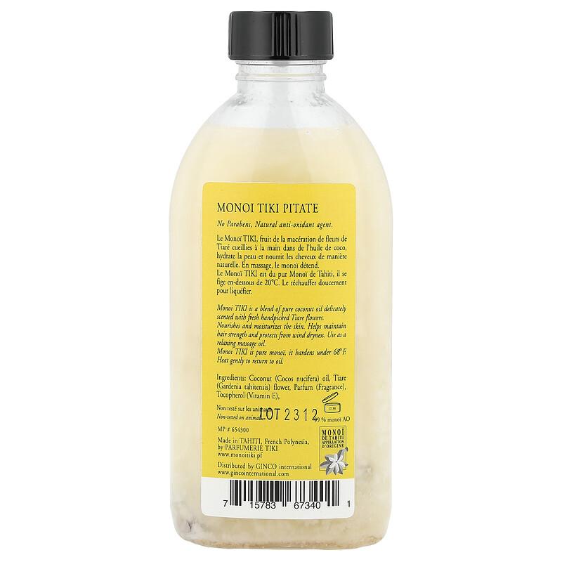 Monoi Tiki Tahiti®,, Coconut Oil, Pitate Jasmine, 4 fl oz (120 ml)