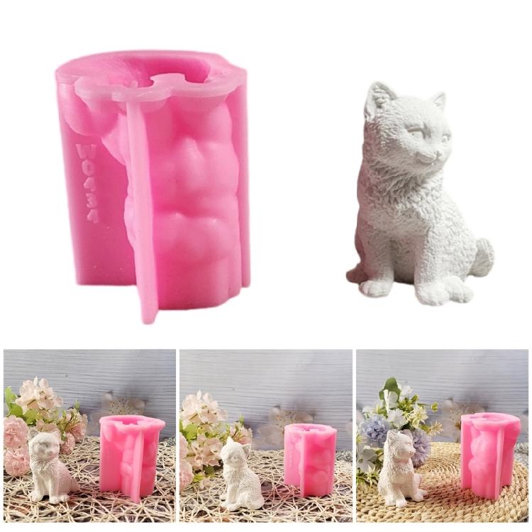 Versatile Handmade Gifts Silicone Mold Unique Decorations Crafting Silicone Mold Beautiful Cats Ornaments Making Mould