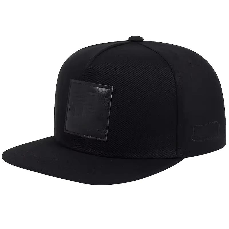 Custom Logo 6 Panel Snapback Hat Unisex Cotton Baseball Fitted Snapback Cap