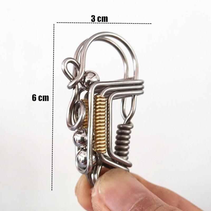 

Stainless Steel Handicraft Key Ring Buckle Pendant Gold Bead Trinket Between The Waist Car Keyring Creative Small Decoration S