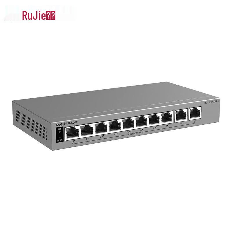 Ruijie 8-Port Gigabit PoE Smart Managed Switch RG-ES210GC-LP