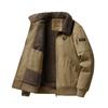 Autumn and Winter Thickened Warm Windbreaker Men's Pilot Jacket Wool Jacket Men's Autumn Winter Thick Warm Bomber Jacket Coats