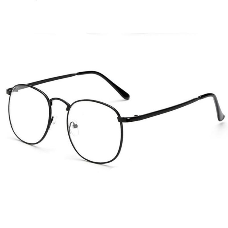 Diopter Sph 0 -0.5 -1 -1.5 -2 -2.5 -3 -3.5 -4 -4.5 Finished Myopia Glasses Oversize Metal Frame Prescription Glasses