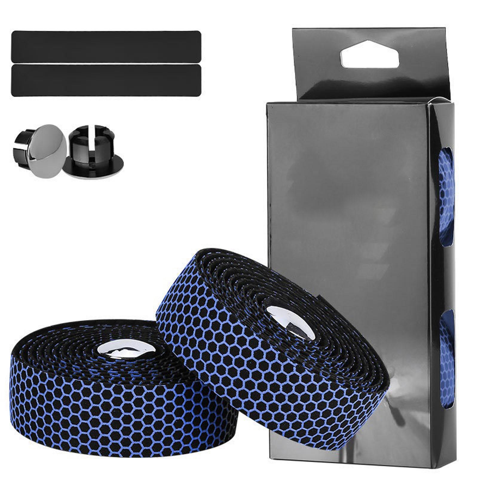 Утолщенная сотовая рукоятка руля - - Силикон EVA - Поглощающее покрытие для велосипеда, Удобная не скользящая рукоятка руля One Size