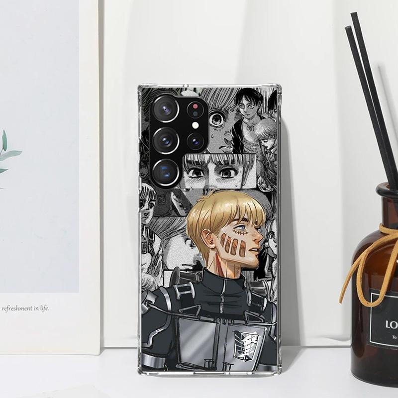 Attack-Titan Anime Phone Case For Samsung Galaxy S26 S25 Edge S24 FE S23 S22 Ultra S21 Plus S20 + Art Fundas Back Cover Galaxy S
