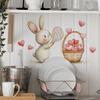 Stickers for The Home Beautification Wall of The Bedroom Living Room Entrance Hall and The Little Rabbit Catching Hearts