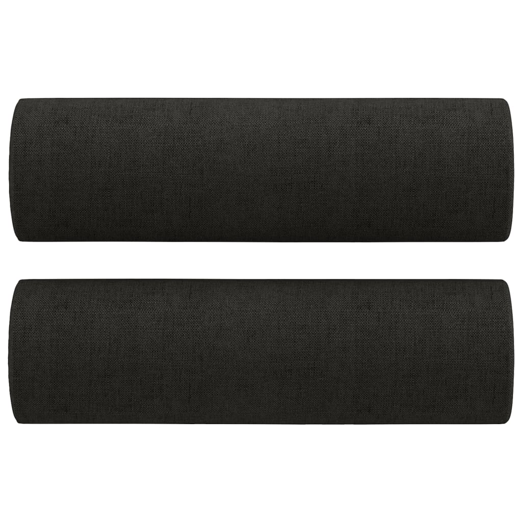 Vidaxl 2-Cz. Relaxation Set With Cushions, Black, Fabric