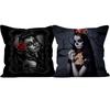 Vintage Horror Print Cushion Cover Perfect For Halloween Festivities
