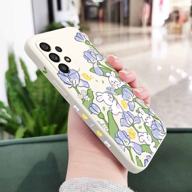 

Soft Cute Rabbit Phone Case For Samsung Galaxy A73 A53 A33 A23 A13 A03 A72 A52 A52S A32 A22 A12 A71 A51 A31 A21S Silicone Cover Samsung A32 5G
