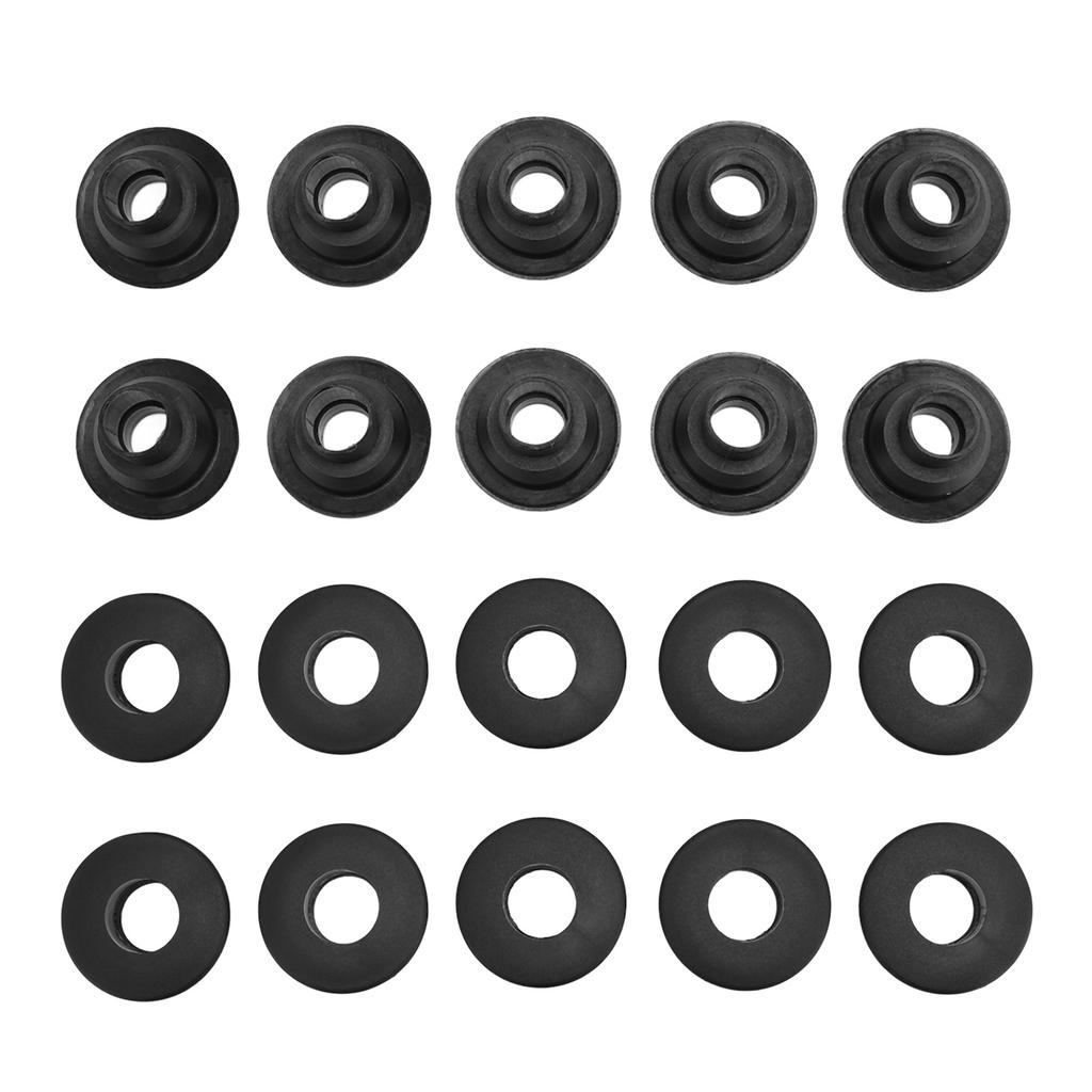 10 Pairs Table Foosball Bushings Black 15.8mm Table Football Board Bearings for 5529 Foosball Table Shafts