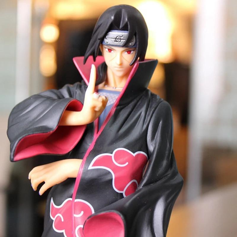 Anime Naruto Shippuuden Uchiha Itachi Organizzazione Akatsuki GK Modello Vestito Giocattolo Collezione Regalo Action Figure PVC