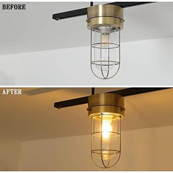 Kyodo Lighting Marine Lamp E26 Ceiling Light Pendant Light Marine Light Lighting Fixture Stylish Glass Antique Style Interior Retro Stained Glass