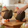 The Chocolate Egg-Laying Chicken, Candy Dispenser Machine Desk Toy, Cute Animal Decor, Stress Relief Fidget Toy for Office, Easter Gift Basket Stuffer