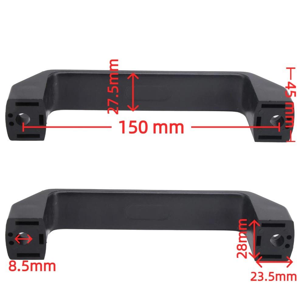 2 pcs 150mm / 120mm Hole Centers Plastic Pull Handle / Grab Handle Machine Tool Handle  Heavy Duty