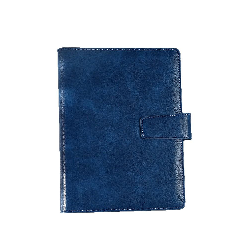 A5 Leather Hardcover Notebook - Thick, Detachable, Simple Business Office Diary