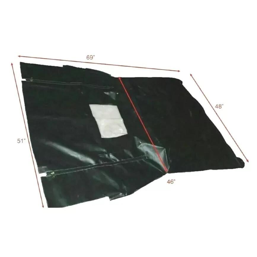 New Replacement Soft Top For Suzuki Samurai SJ413 SJ410 Black Denim Clear Window