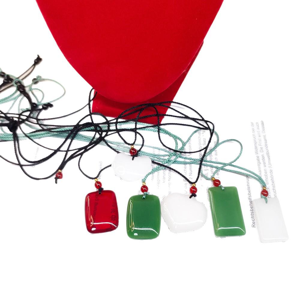 2025 Unisex Jade Glass Necklace - New Style Hot Pendant