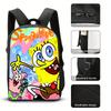 SpongeBob SquarePants Girl Boy Backpack Student School Bag Children Travel Bags Cartoon Waterproof Sports Portable Backpack Gift