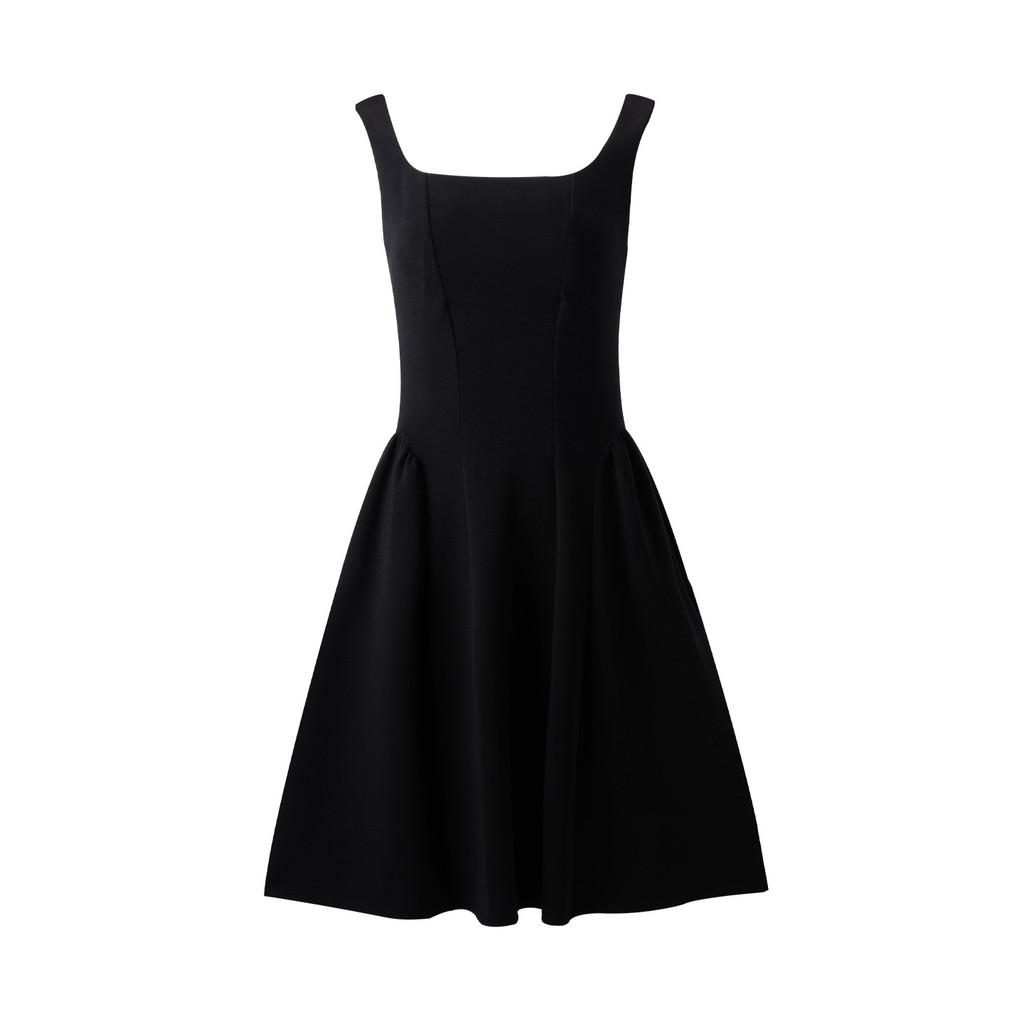 Damen Kurz A-Linien Kleid aus Baumwoll-Polyester-Mischung für legere Sommerkleidung