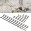 11Pcs Hammer Drill Bit Cemented Carbide High Speed Chip Removal Electric Hammer Drill Bit Set