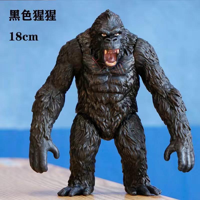 18CM Godzilla VS King Kong 3 Têtes Drago King Ghidorah Gorille Godzilla Colle Souple Figurine d'Action Jouet de Collection