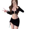 Bikini da Donna di Alta Gamma a Quattro Pezzi con Protezione Solare a Manica Lunga