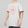 Under Armour Vintage Logo Print Crew Neck T-Shirt Men Tops White 1361665-112