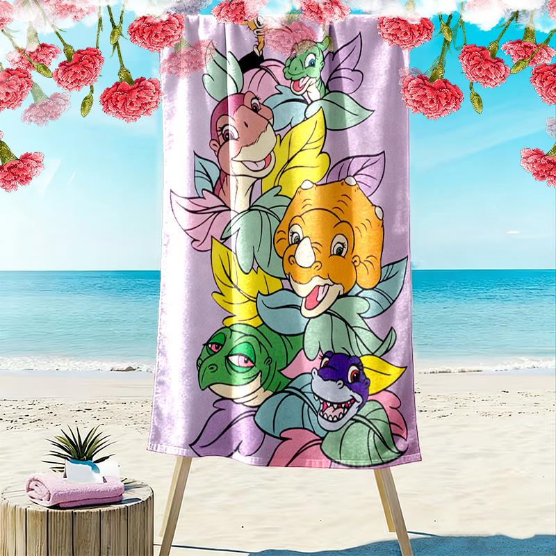 The Land Before Time 2D Flat Print Beach Towel, Large Soft Quick Dry Towel for Beach Camping SwimmingXSTJ0915490