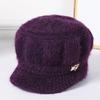 Winter new middle-aged and elderly hats women's fleece warm women's ear protectors knitted wool hats mother grandma hats women