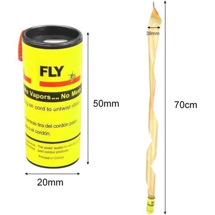 32 Rolls Sticky Fly Catcher Trap Rolls of Non-Toxic Fly Killer Paper Sticky Fly Traps Ribbon Catch Mo[45]
