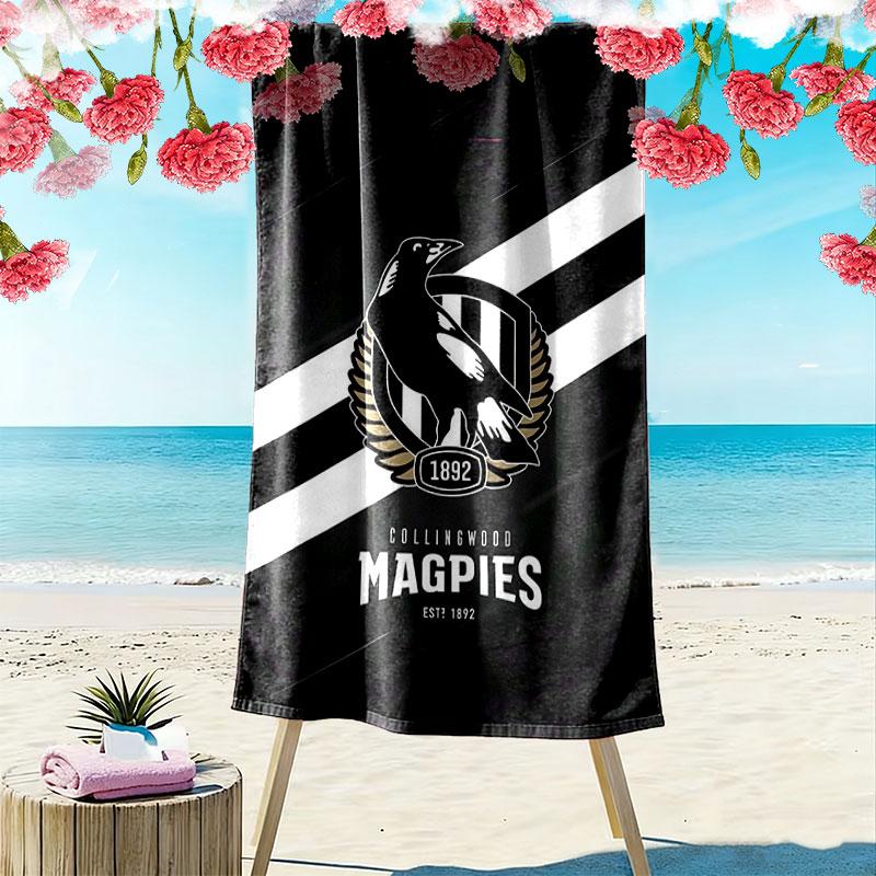Magpies Spirit Print Beach Towel, Large Soft Quick Dry Towel for Beach Camping Swimming