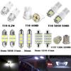 14PCS Car Interior Mixed LED Package Map Dome License Plate Lights Accessories
