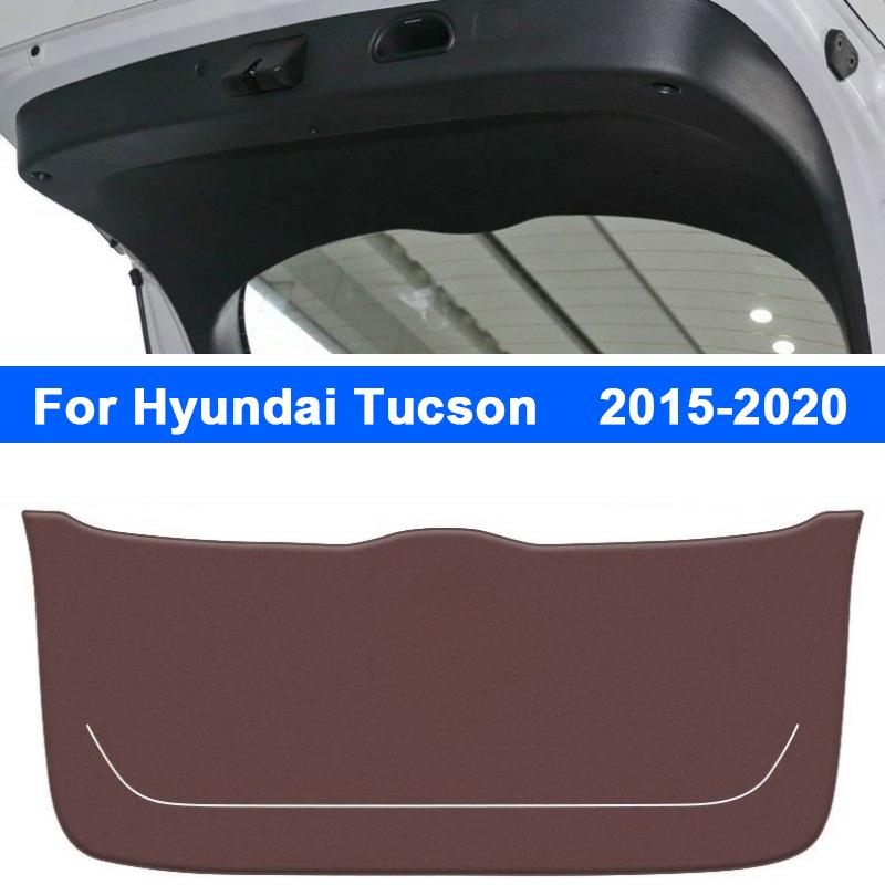Car Trunk Mat For Hyundai Tucson L Custo 2024 2025 Leather Rear Trunk Door Anti-dirty Protection Mat Cargo Liner Accessories