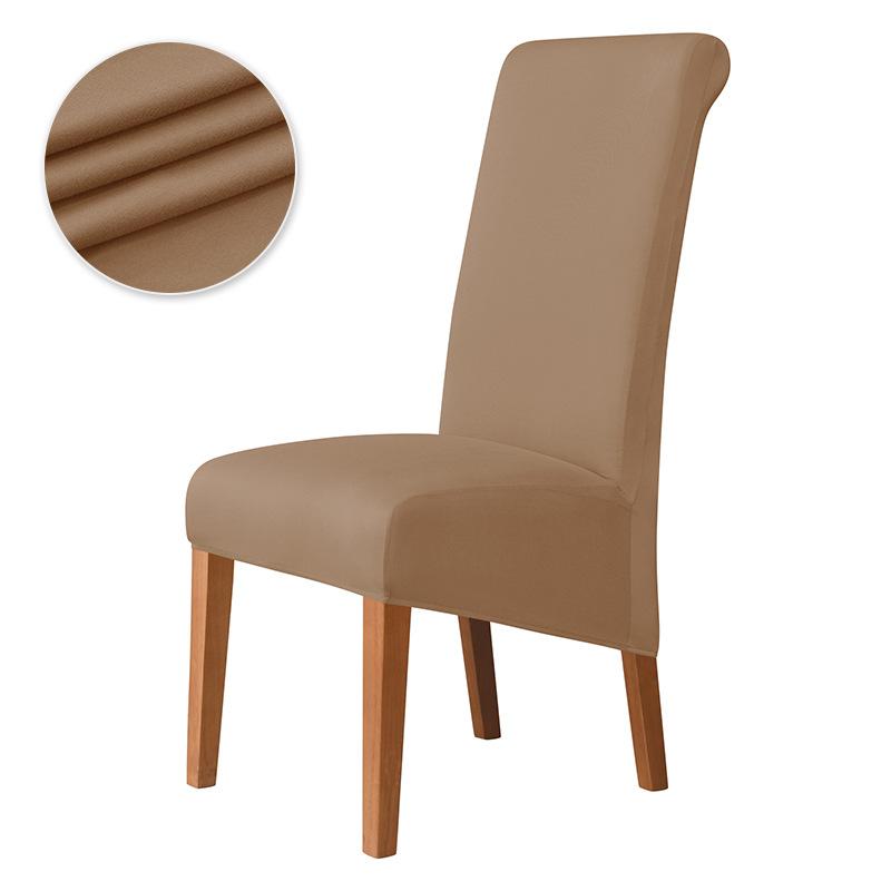 Solid Color Larger Chair Cover High-end Elastic Household Dining Chair Cover Chair Dustproof Cover