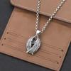 Men's Silver Angel Wings Necklace - Retro Wing Pendant Chain, Original Design, Couple's Gift